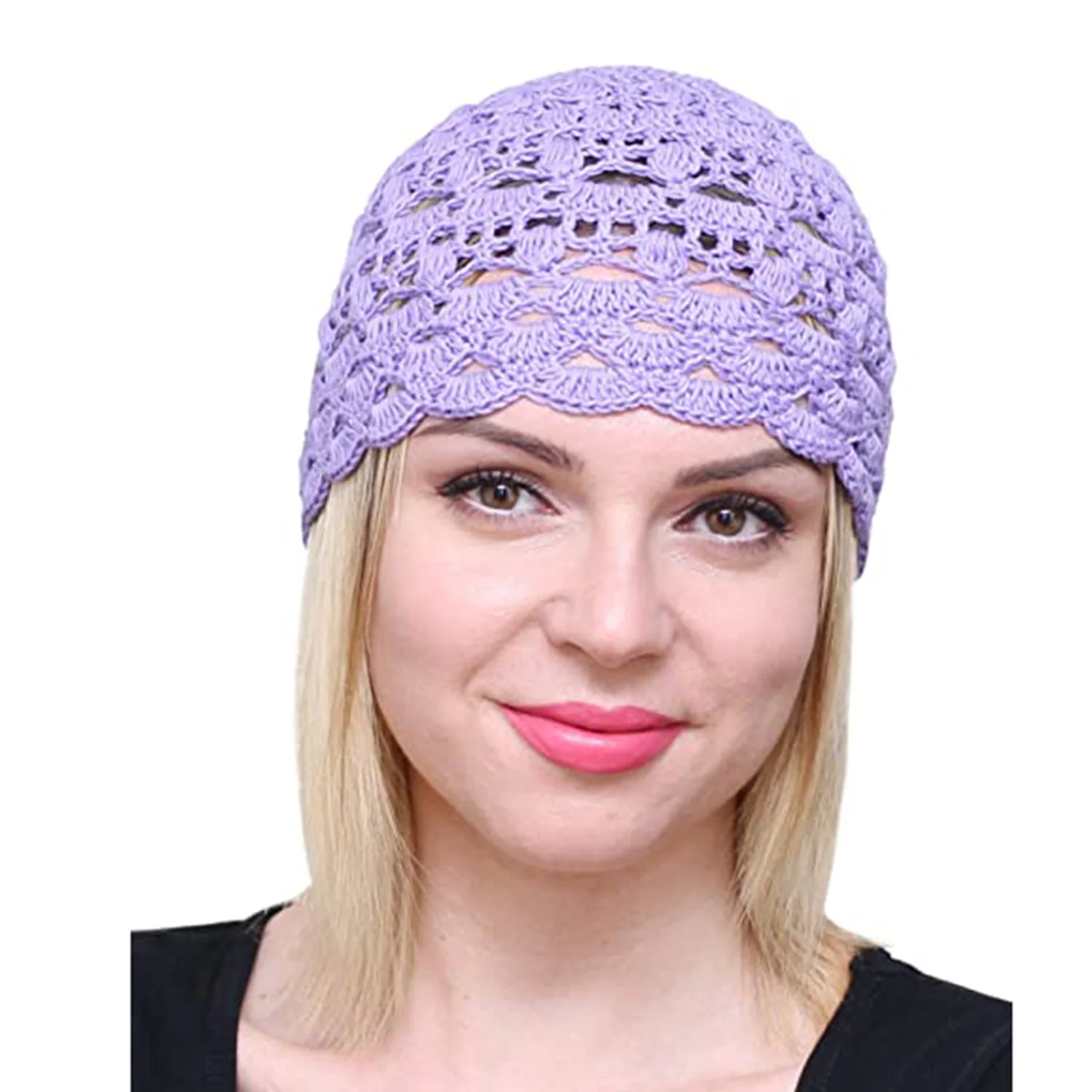 Women Summer Autumn Beanie Boho Style Hollow Crochet Handmade Skullies Hats