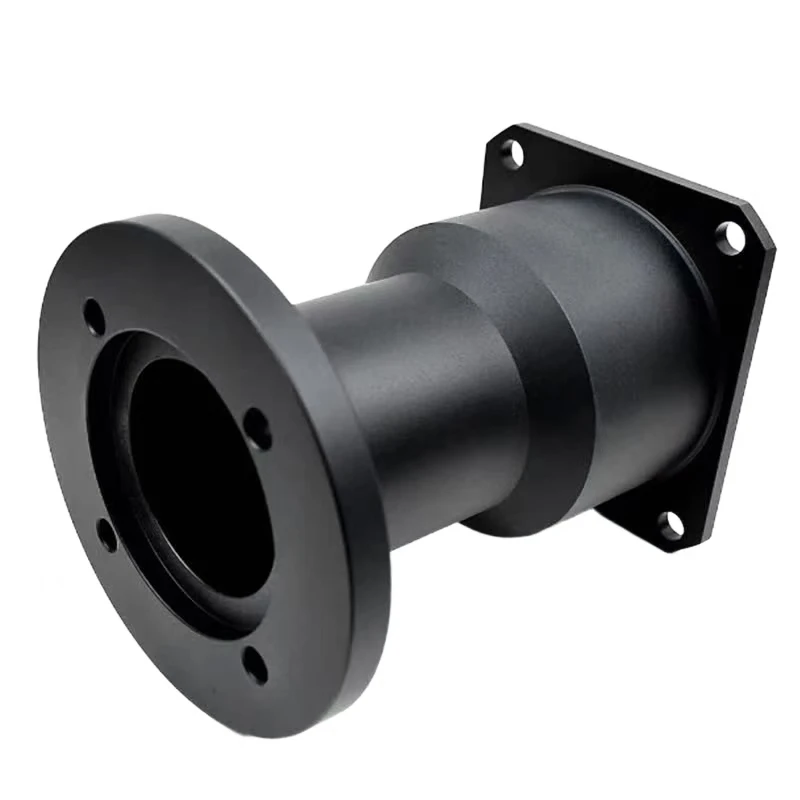 

Custom CNC Machining Stainless Steel Aluminum Metal Parts Black Anodized Aluminum Alloy CNC Machined Belt Flange Bushing