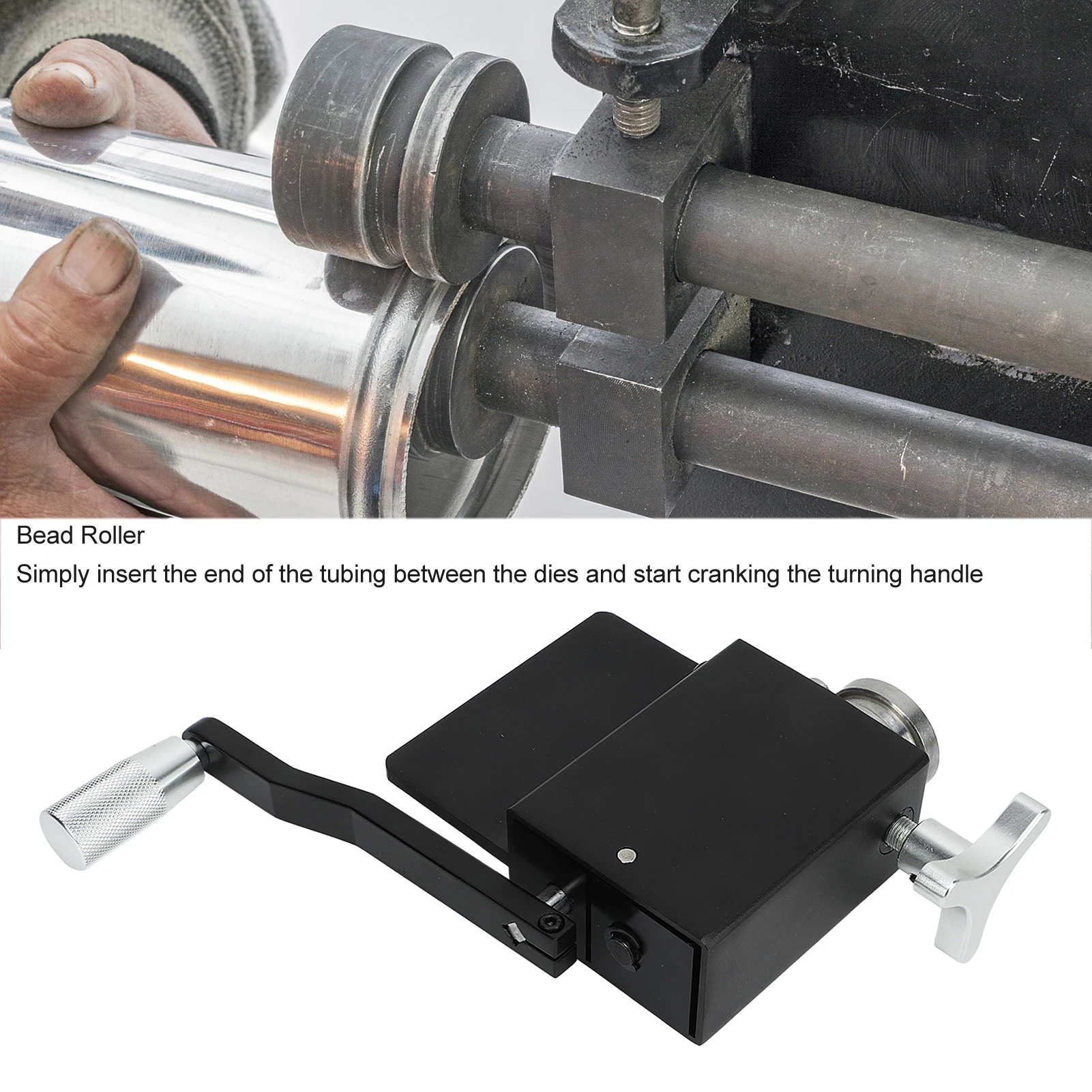 

Intercooler Piping Bead Roller Intercooler Pipe Bead Form Roller Machine Steel Tube Pipe Beading Tool for 5/8in and Larger Pipes