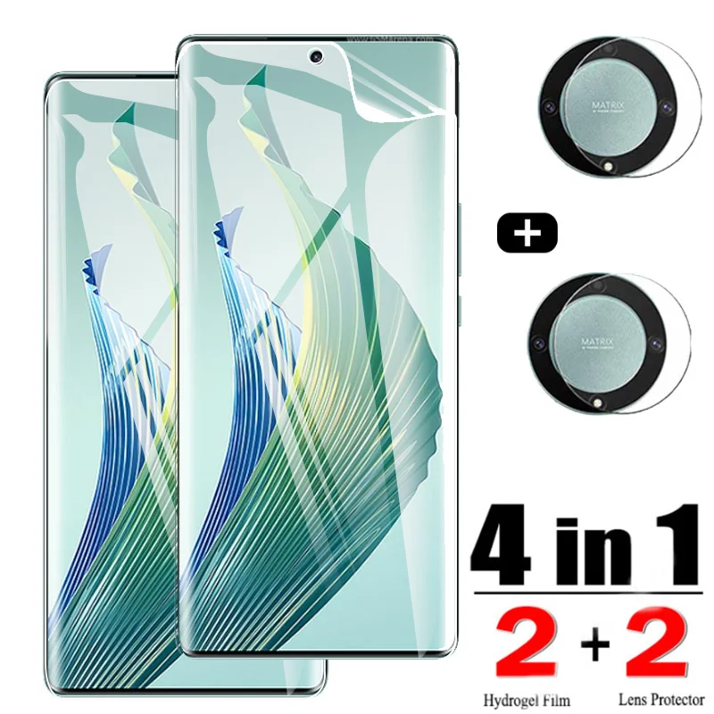 Hydrogel Film For Honor Magic5 Lite Screen Protector Honor Magic 5 Lite Transparent Soft Film Magic5Lite Smartphone Curved Safety Protective Hidrogel Honor Magic 5 pro Not Glass