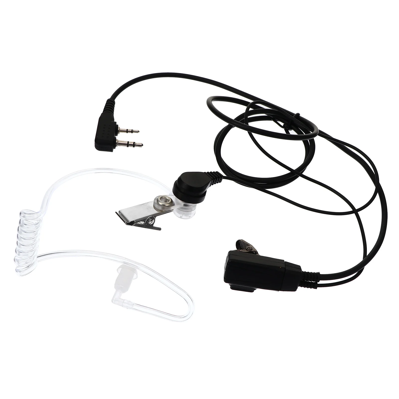 

Covert 2 Headset Clear Sound Noise Cancelling Earpiece Intercom Air Duct Clip On Cable Concealable For Walkie Talkies