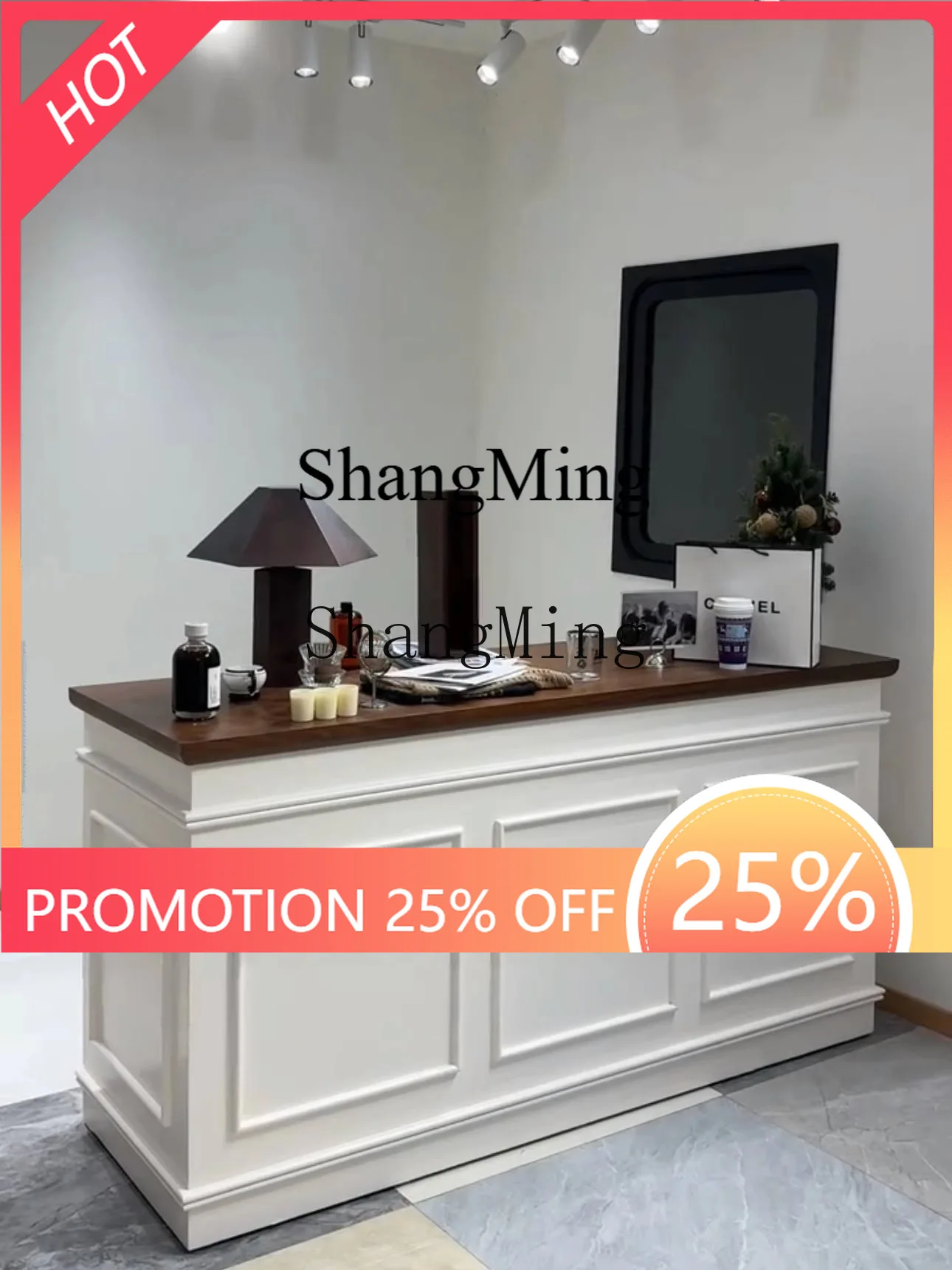 

FGgood-looking shop small front desk counter clothing store checkout page simple modern paint bar flower