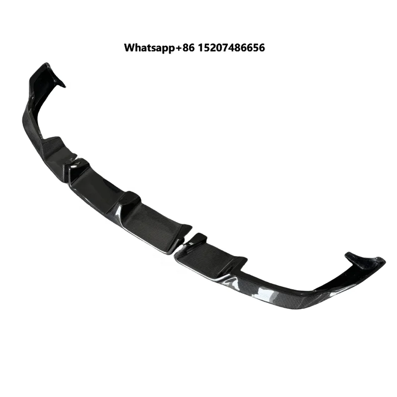 LD Style Carbon Fiber Car Front Bumper Lip Front Bumper Splitters Front Lip for  X6M F96 Body Kit