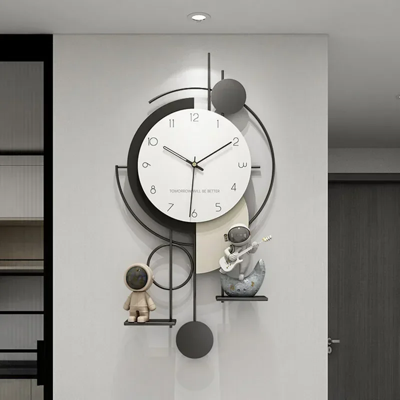 Classic Battery Powered Wall Clock Unique Art Interior Big Size Wall Watch Nordic Unusual Mid Century Reloj De Pared Home Decor