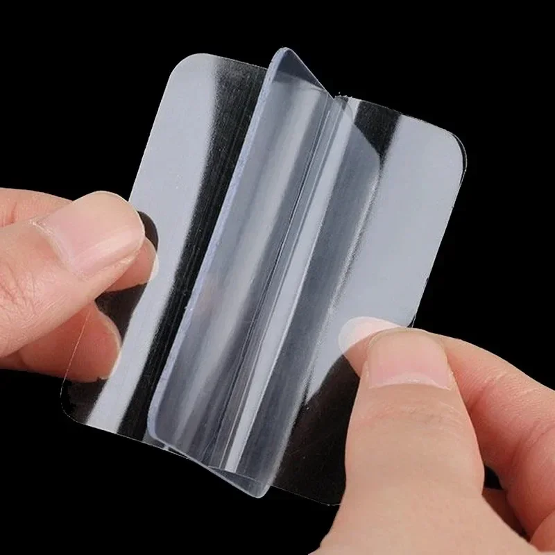 Reusable Super Strong Double-Sided Adhesive Tape Patch for Home Use,  Waterproof Tapes, Transparent Square NanoWall Stickers