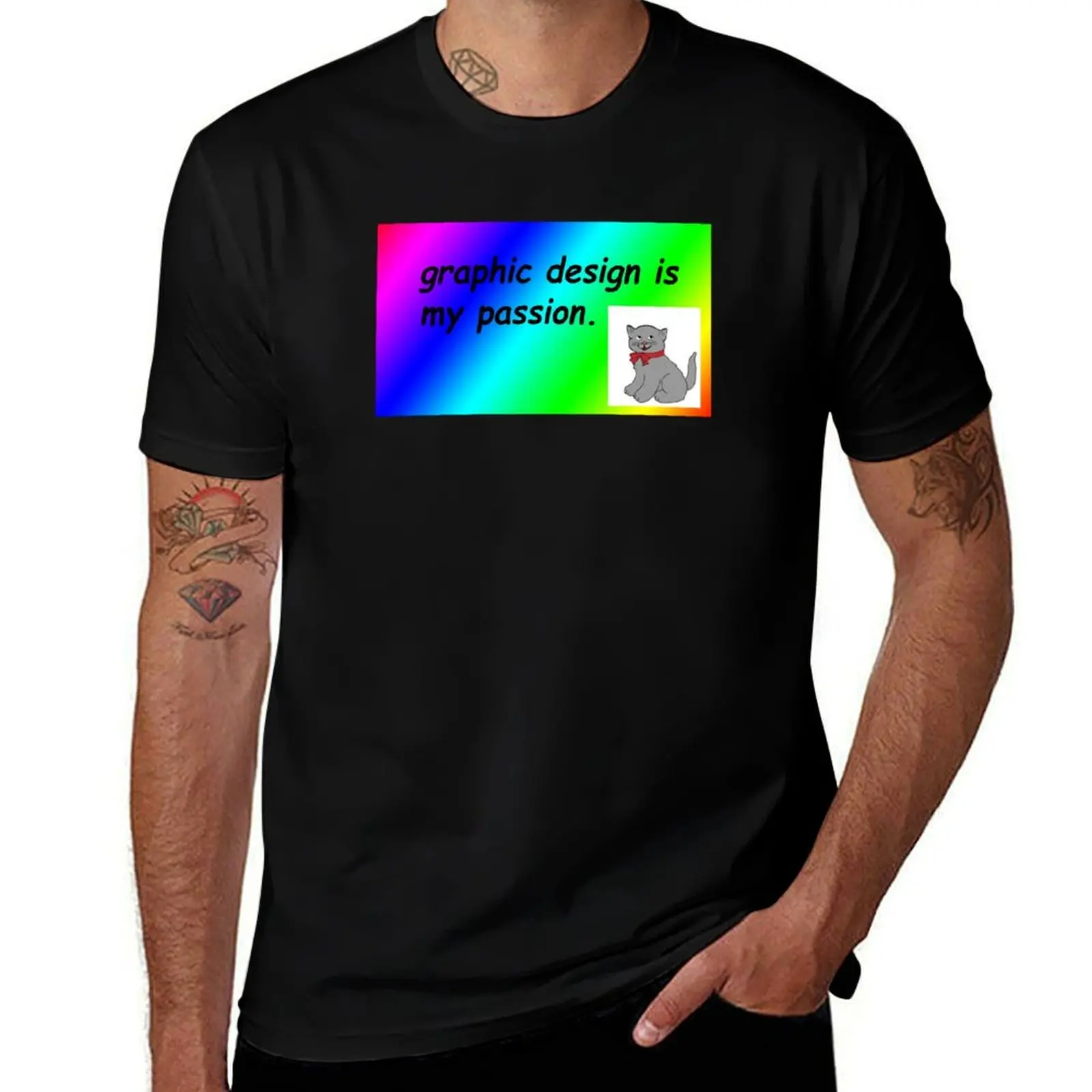 

Color Graphic Design is my Passion Meme T-Shirt t shirts for man cotton cotton t shirt man T-shirt