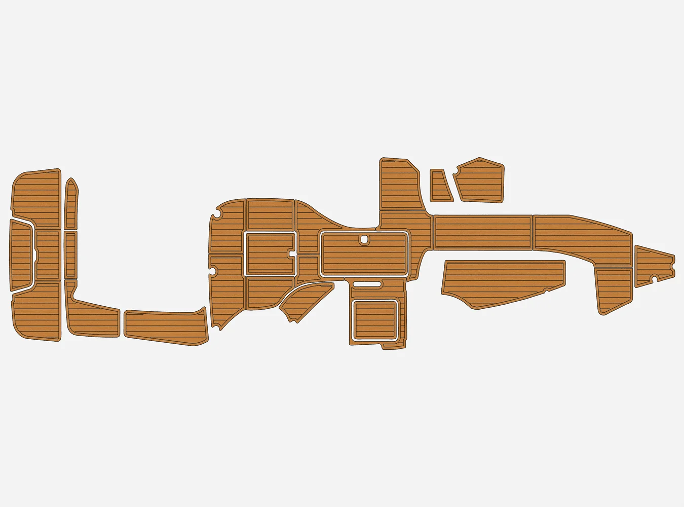 

Anti-Skid EVA Faux Teak Self-Adhesive 6mm Boat Decking Pad for 2014-2017 Cobalt 336 Yacht Cockpit Durable Marine Floor