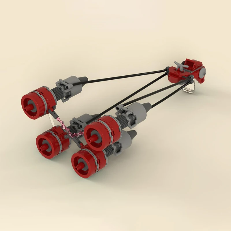 MOC Science Fiction Film (STAR BATTLE) Ultimate Podracer Bundle Serie Bausteine Modell Spielzeug Festival Geschenke Spielzeug für Jungen