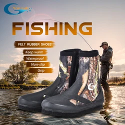 YONSUB-Botas de buceo de neopreno de 5MM, zapatos deportivos de camuflaje para mantener el calor, resistentes al desgaste, antideslizantes, para pesca