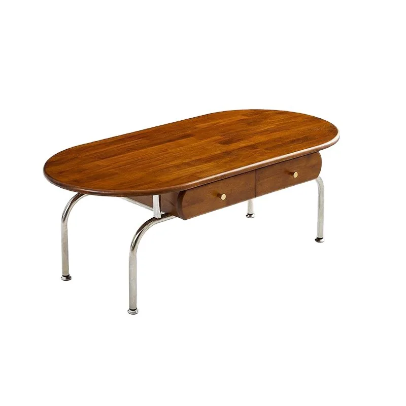 

Solid Wood Coffee Table TV Cabinet Combination French Vintage Minimalist Home Living Room Wall Storage