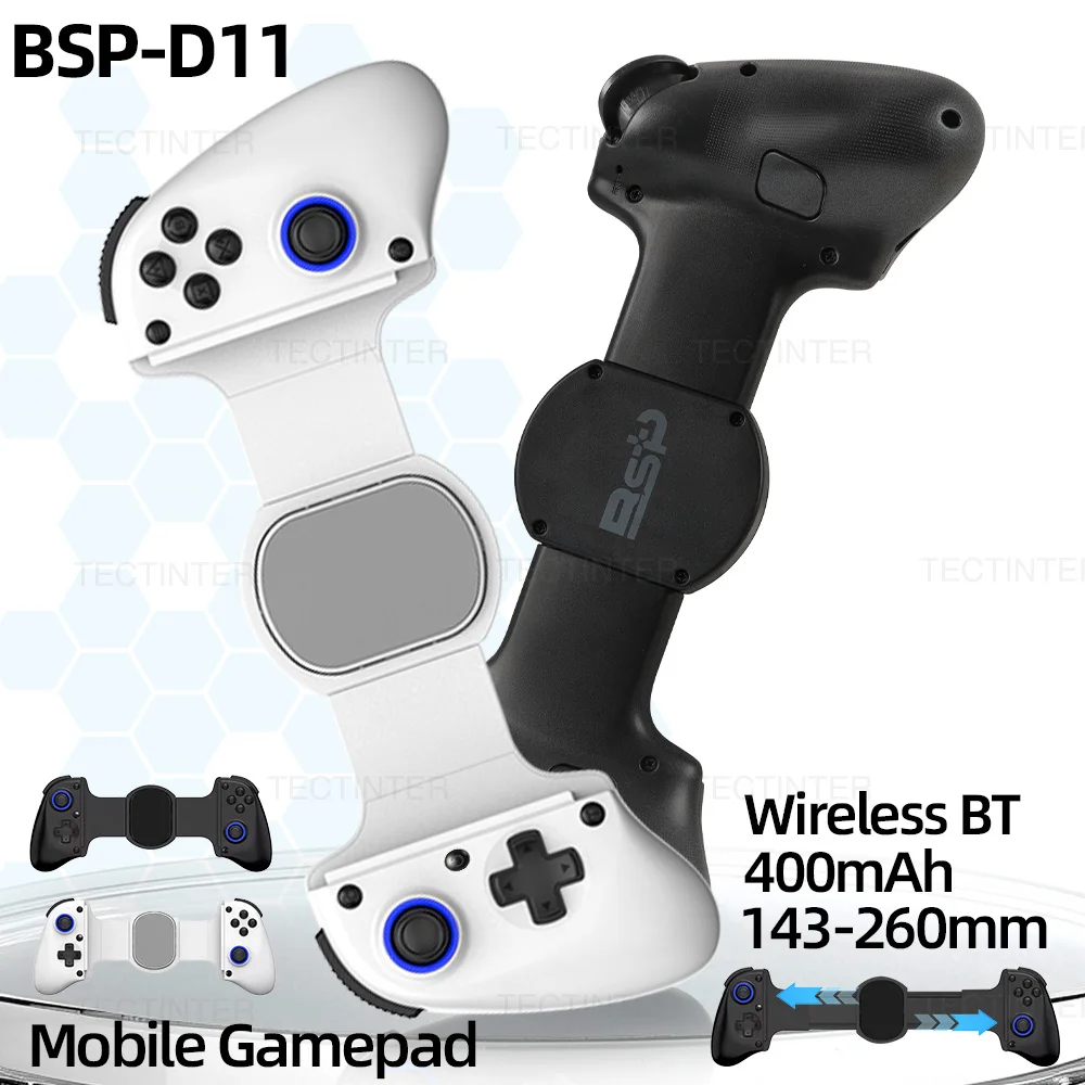 BSP-D11 وحدة تحكم ألعاب لاسلكية للتبديل/أندرويد/IOS اللوحي ل PS3/PS4 غمبد متوافق مع بلوتوث عصا التحكم القابلة للسحب