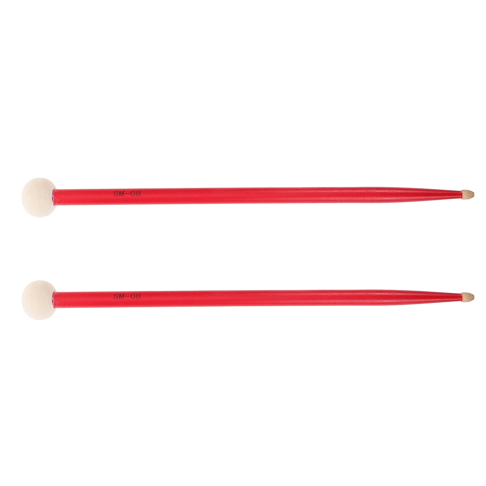 

Felt Head Drum Sticks Double-ended Bass Mallet Drumsticks Mallets Cymbals Stand Holder Clamp