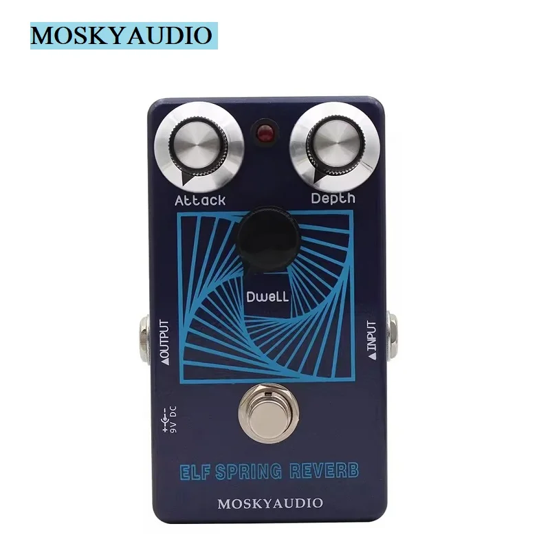 

Mosky ELF Spring Reverb Effect Pedal,Vintage Voiced Reverb Guitar Pedal with Attack/Depth/Dwell Control