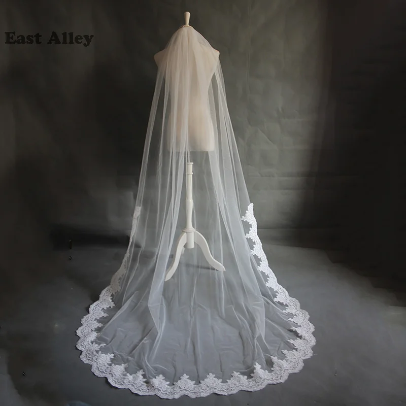 Voile de mariée élégant avec peigne, Long de 2M, accessoires de mariage