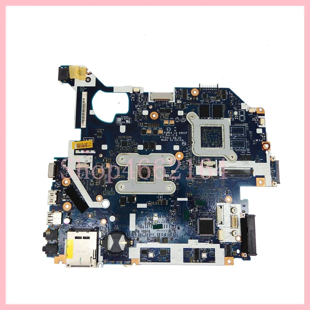 Imagem -02 - Placa-mãe Portátil para Acer Aspire La6901p Gt520m-v1g Gpu Notebook Mainboard 100 Testado 5750 5750g