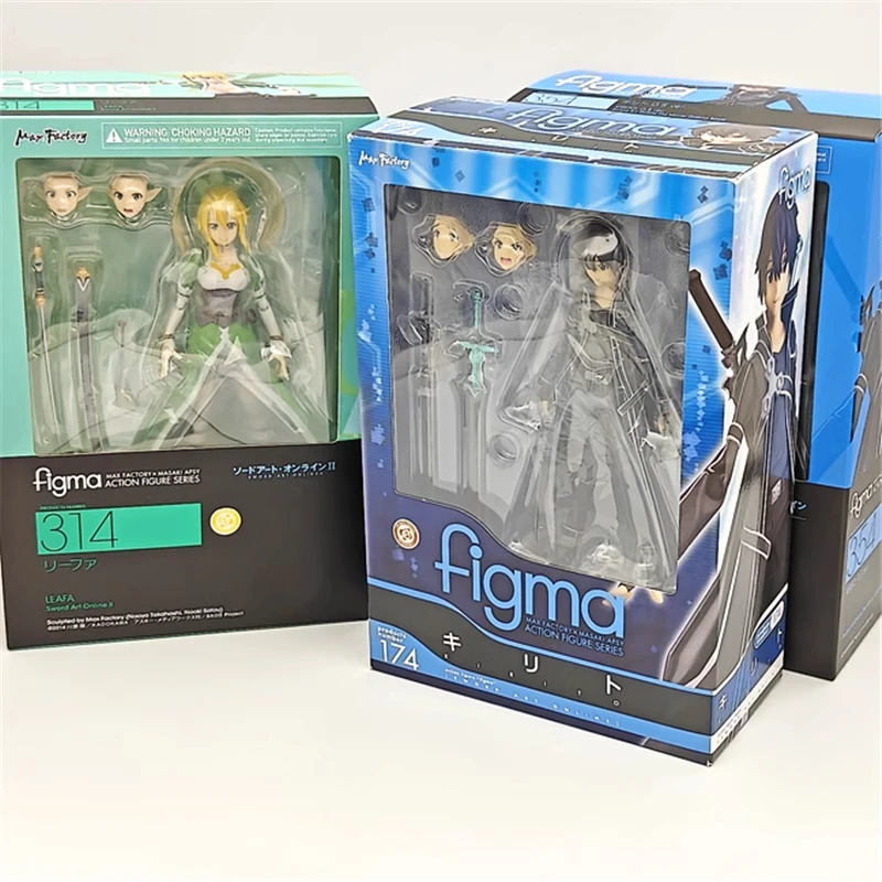 SAO Sword Art Online 174 Figma - Asuna, Kirito, Kiriko, Sinon - Poseable Action Figures - Statue Display Model