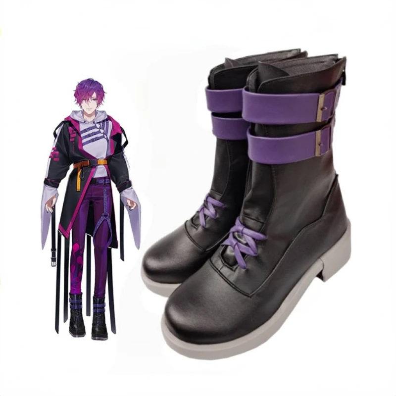 

Anime Vtuber Noctyx Vtuber Uki Violeta Cosplay Shoes Boots Halloween Carnival Fancy Party Role Play Shoes Custom Made