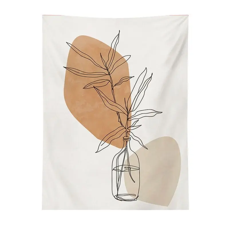 VIKAMA Morandi Hill Crescent Tapestry Wall Hanging Home Decor for Bedroom Living Room Dorm Bohemian Landscape Moon Aesthetic