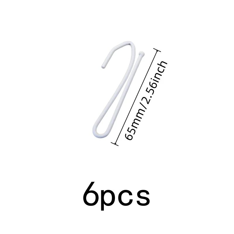 6 pcs Silver Iron Drapery Pins, Bedroom Window Drapery, Smooth Sliding Hook, Easy Simple Operation, Multipurpose