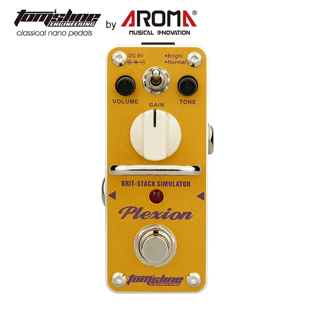 

Aroma APN-3 Plexion Guitar Effect Pedal Brit-stack Simulator Aluminum Alloy Housing True Bypass Electric Guitar Parts Accessory