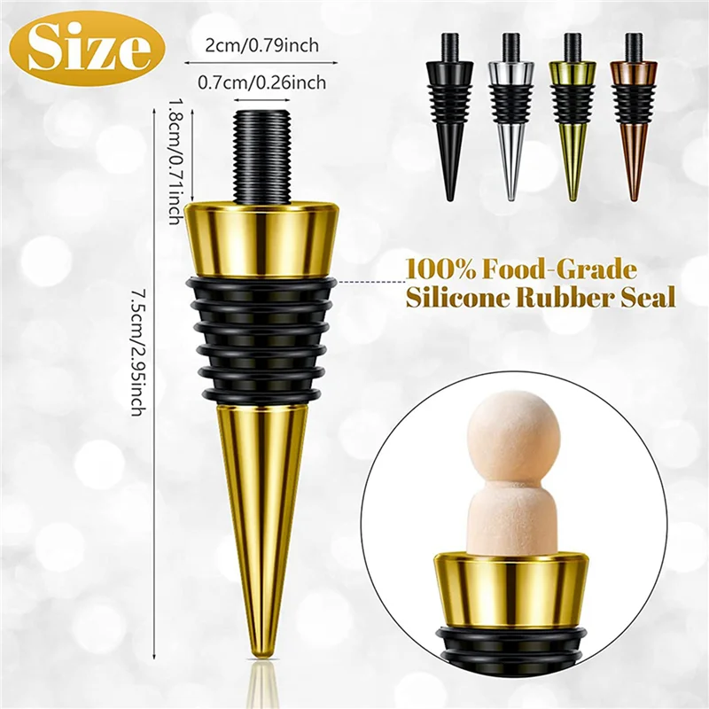 

Y50A-40 шт., пустая пробка для бутылки с резьбой, металлическая пробка для вина, набор вставок, оборудование для токарной обработки древесины, DIY проект