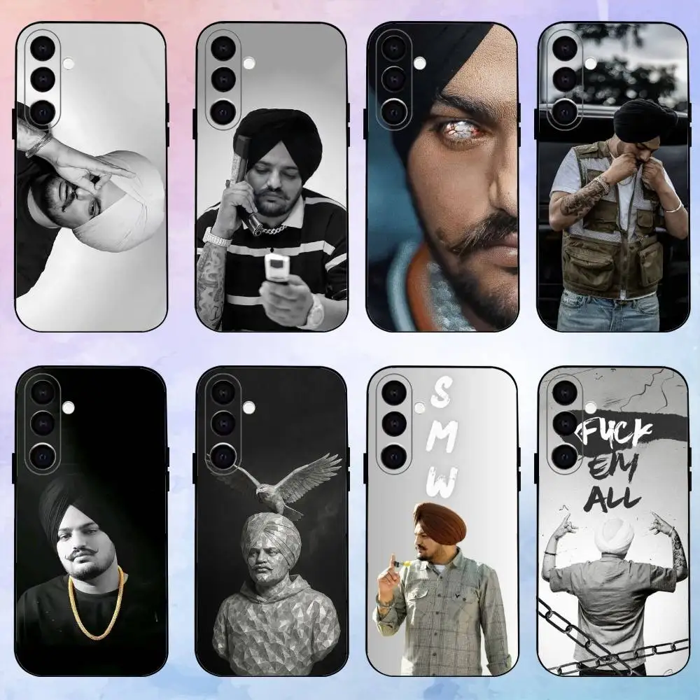 

cool Indian Rapper Sidhu M-moose W-wala Phone Case For Samsung Galaxy A73,31,32,72,41,53,52,71,22,5G,Soft Black Cover