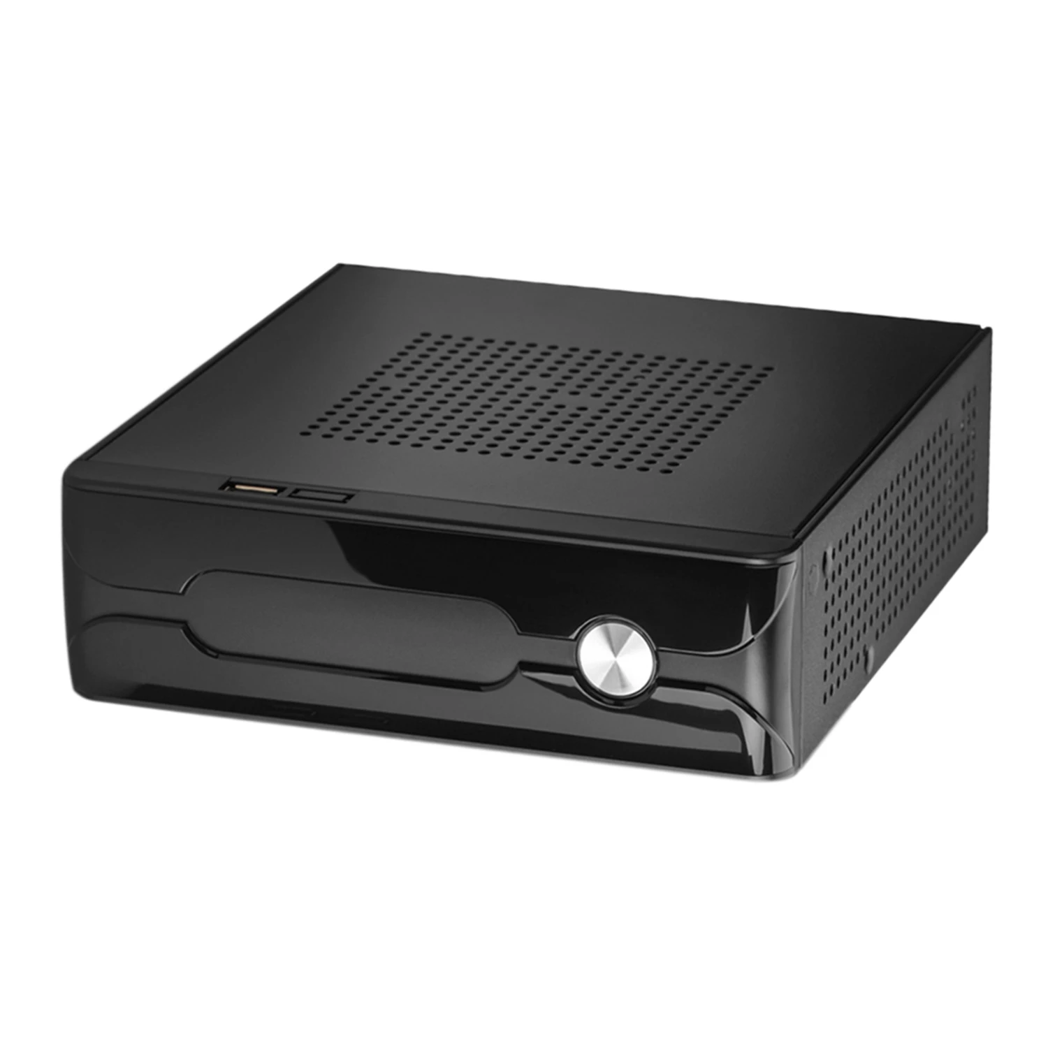 C60 MINI-ITX USB 2.0 HTPC Case ITX SECC Sheet Exquisite and Compact Desktop Computer Case Suitable for Desktop