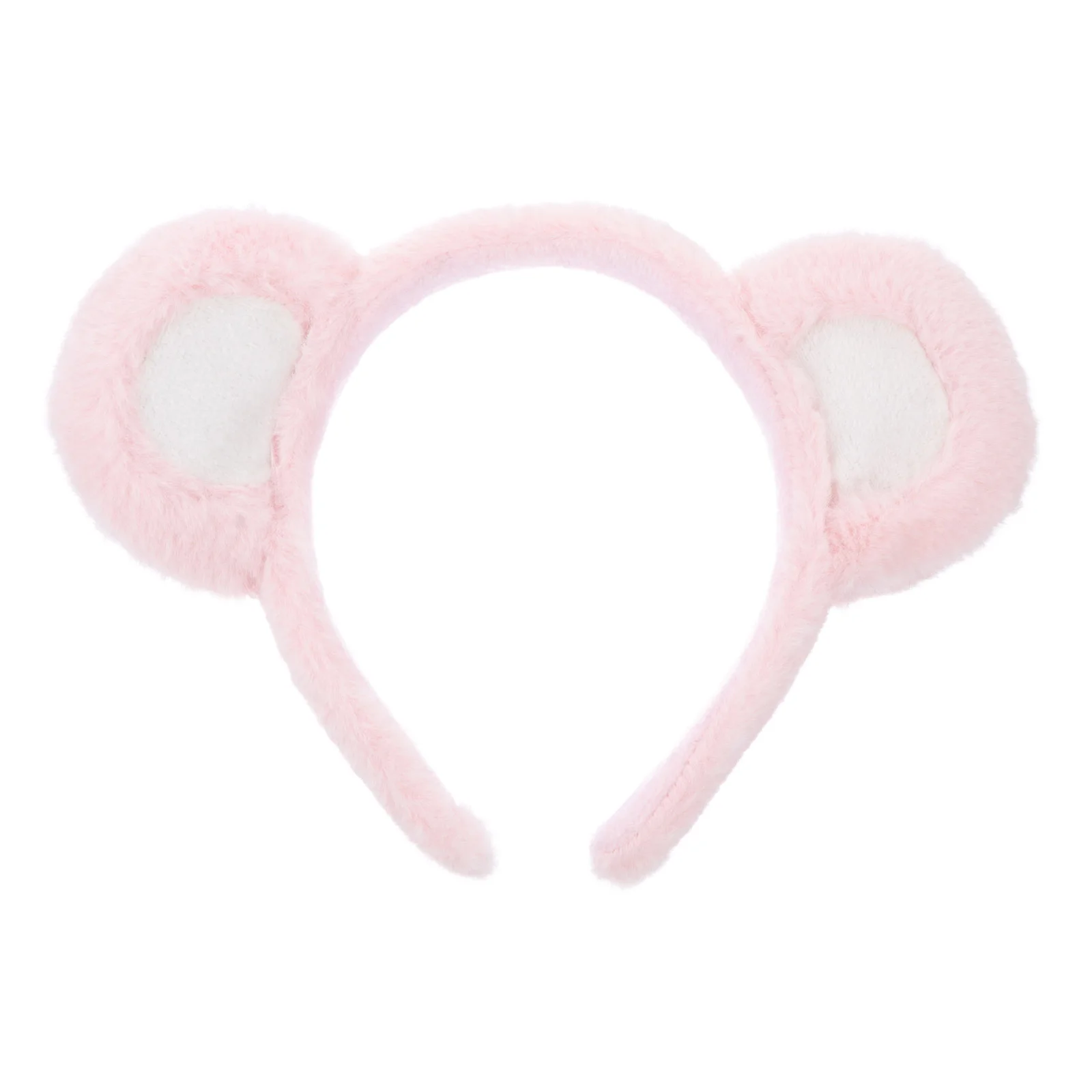 

Bear Headband Cloth Girl Hairband Ears Running Headphones Animals Party Headdress Girls Accessories Makeup Eye-catching Decor