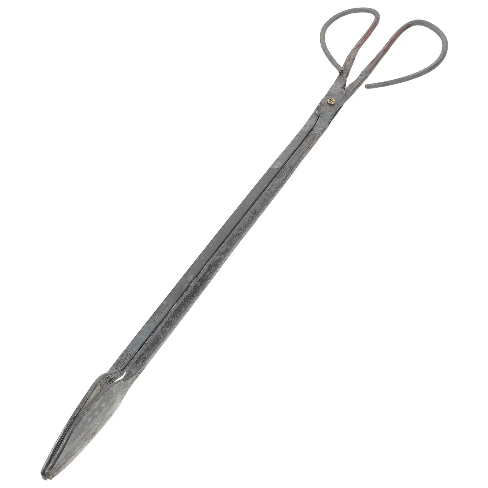 52Cm Extra Long Grill Tongs Heavy Duty Firewood Grabber Iron Fireplace Charcoal Tongs for Logs Bonfire Wood Stove Bbq Camping