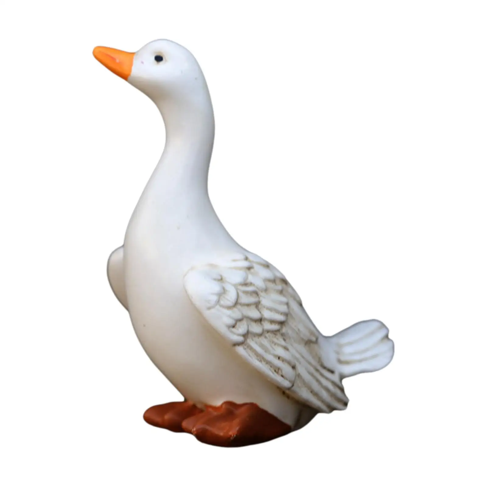 3Pcs Duck Statue Fountain Pond Decoration Landscaping Prop Handcrafted Waterproof Resin Duck Model for Courtyard Lightweight