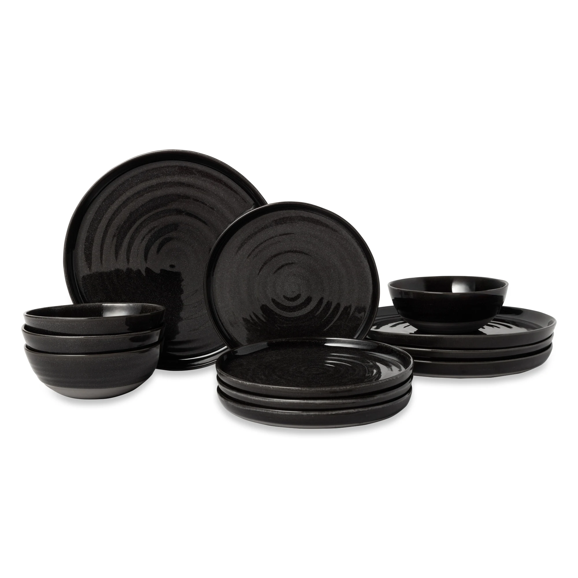 

Cade Collection 12-Piece Ceramic Dinnerware Set