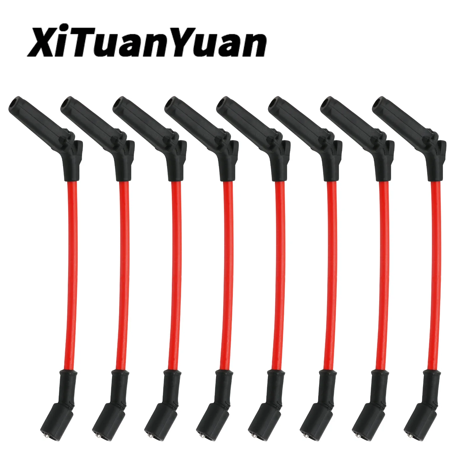 

Suitable for cross-border automotive high-voltage wire ignition wire 8mm spark plug wire 9748RR Suitable for 671-8161