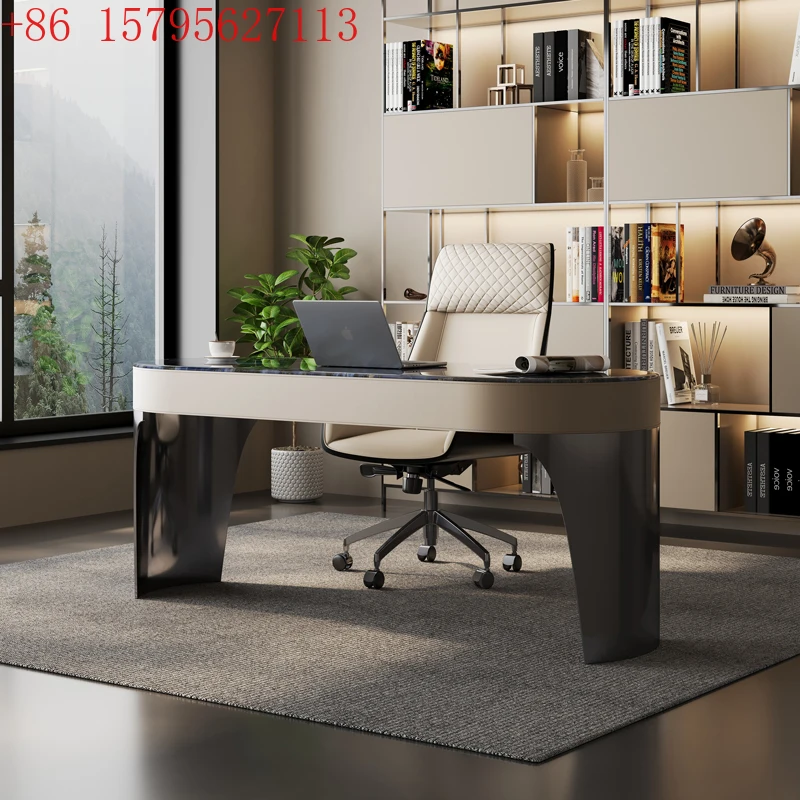 Large Luxury Metal Computer Desks Storage Elegant Notebook Study Gaming Desk Organizer Drawers Escritorio Ordenador Furniture