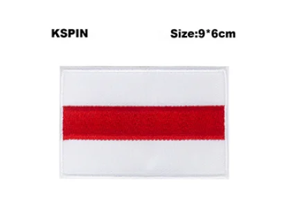 Belarus Flag Embroidery Patches Iron on Saw on Transfer patches Sewing Applications for Clothes in Home&Garden