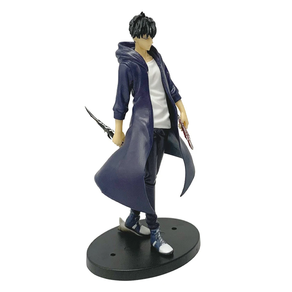 21cm In Stock Solo Levelings Anime Version Figure -Sung Jinwoo Action Figure PVC Collect Model Figure Display Anime Merchandise