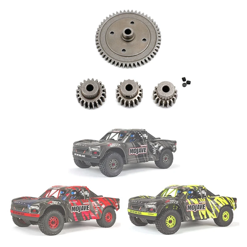 50T Spur Gear With 16T 18T 20T Pinions Gear Set For Arrma 1/7 Mojave Infraction 1/8 KRATON Typhon Outcast Upgrade Parts