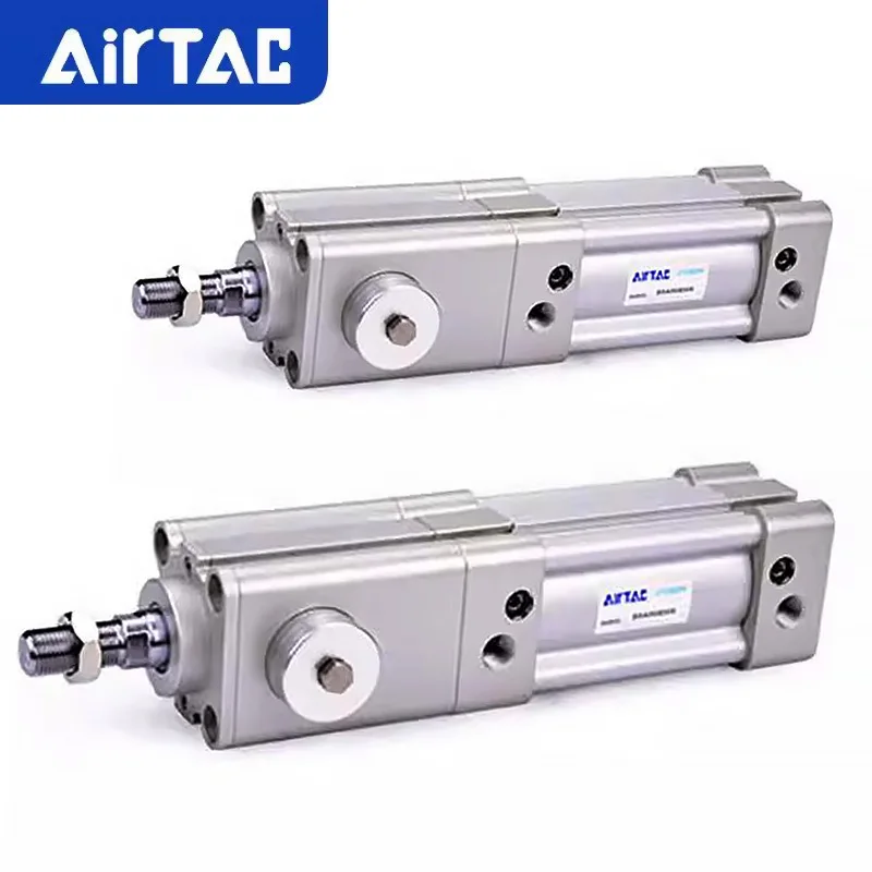 AirTAC BSAI Encelasp Pneumatic Cylinder With Lock Double Acting Bore 32 40 50 63 80 100mm Stroke 25 50 100 300 500 800 1000mm-S