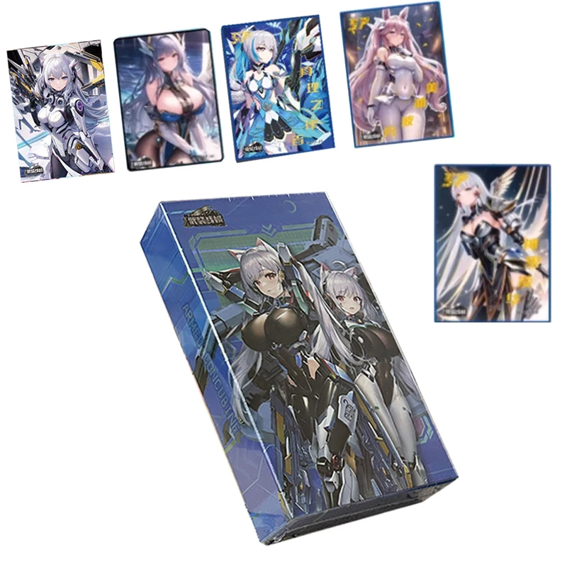 New Armed Warrior Goddess Story Waifu Card Anime Mecha Girls Colorful Laser Transparent Cards Kids Doujin Toys And Hobbies Gift