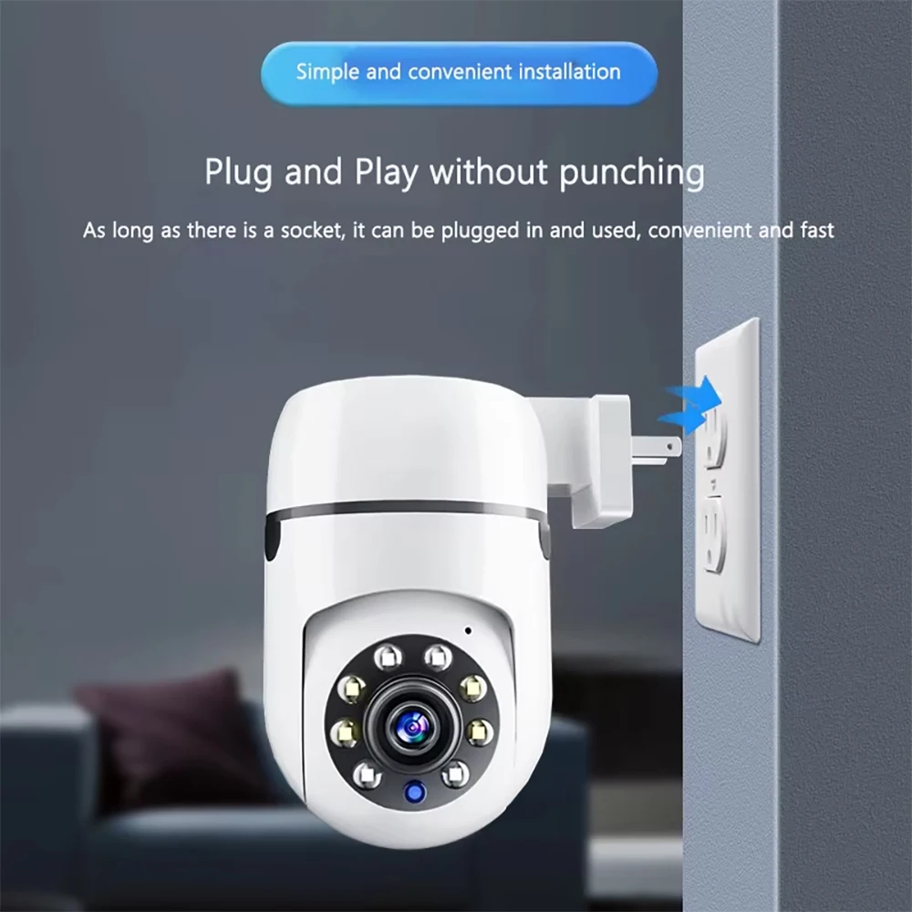 A11 Mini telecamera Wifi Smart Home PTZ Webcam Telecamera IP di sicurezza CCTV LED Visione notturna Baby Monitor Video sorveglianza Spina UE USA