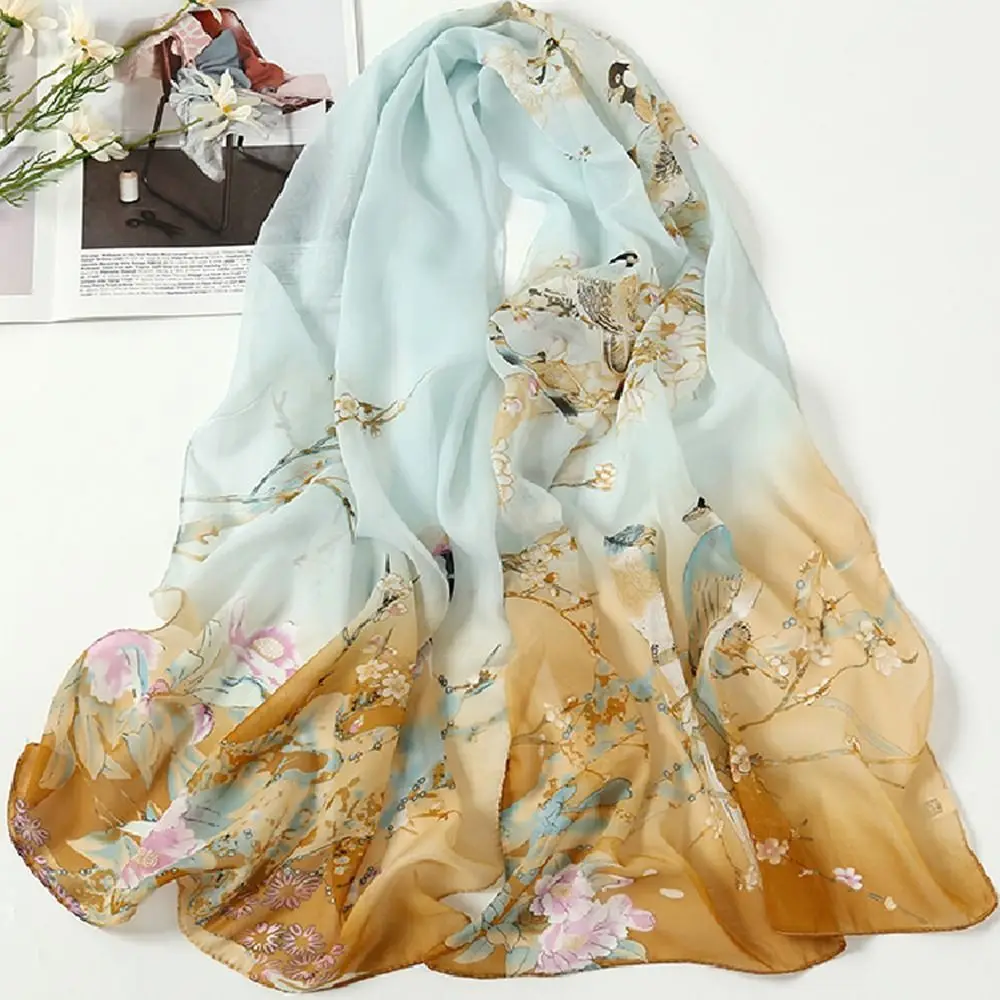 Ladies Chiffon Scarf Summer Beach Sarong Scarf Hijab Shawl Head Wrap Accessories