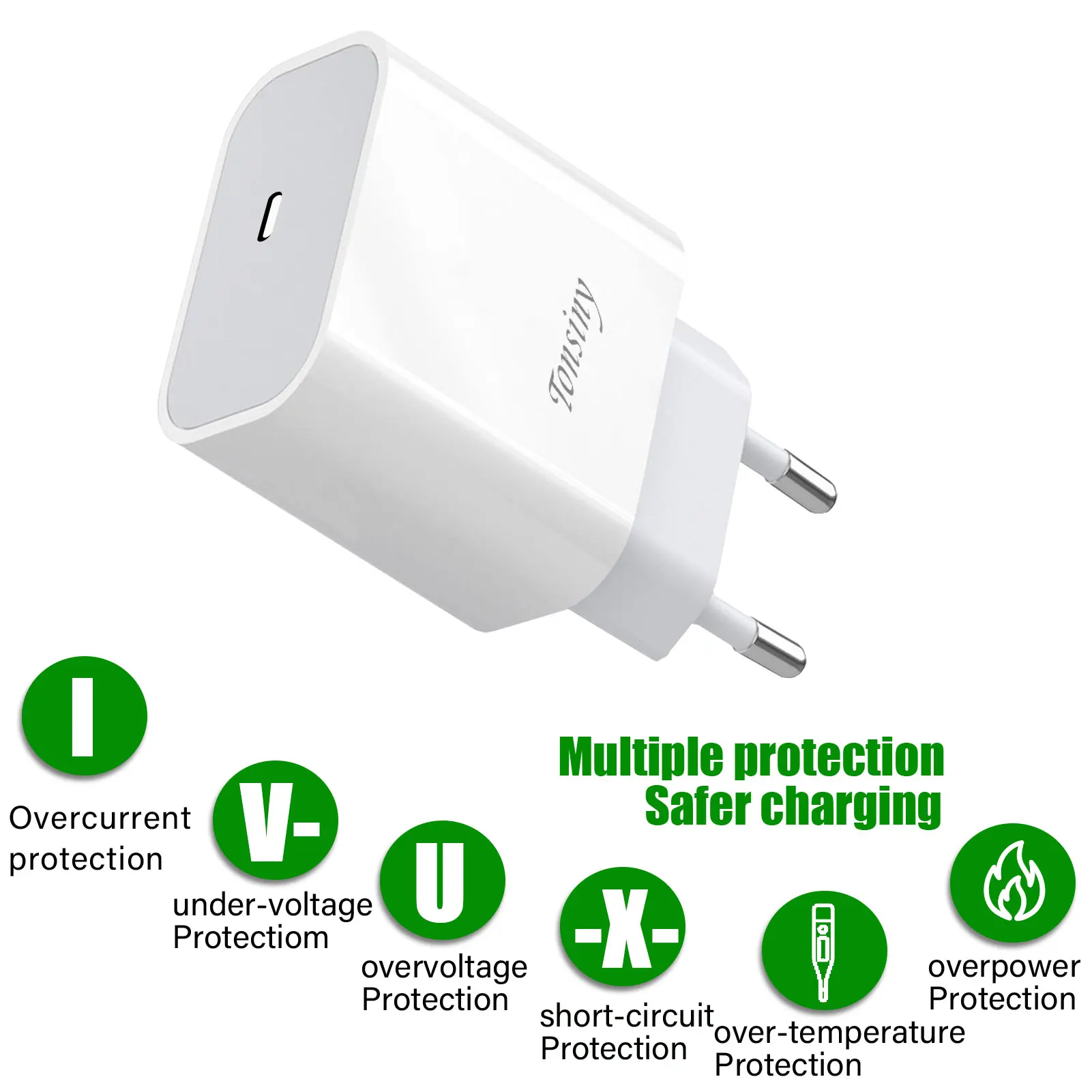 PD 30W fast charger for iPhone 16 15 14 11 12 13 Pro Max Fast Charging Cable For iphone charger USB C  for Apple wall Charger image 6