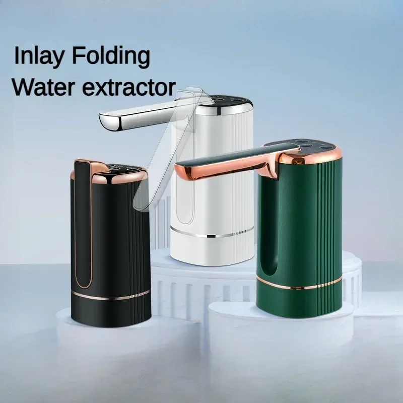 Water Dispensers Foldable Water Bottle Pump Automatic Dispenser Pump Button Control Portable Electric Water Dispenser for Home