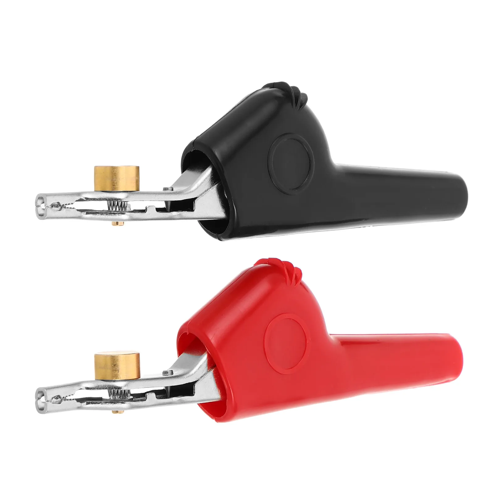 

2Pcs Battery Alligator Clips Heavy Duty Insulated Crocodile Clamps Car Battery Jumper Cable Clips Automotive Electrical Testing