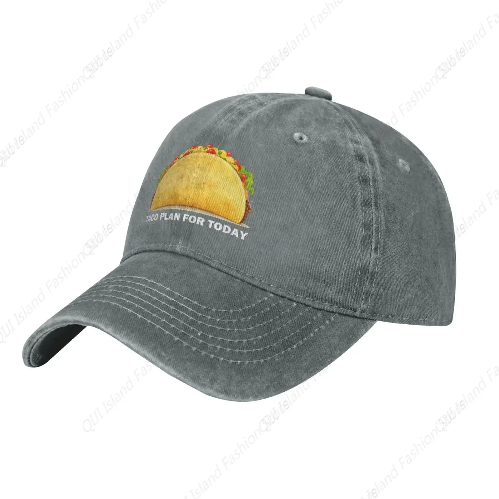 Taco Plan for Today Baseball Cap Spring Autumn Visor Cap Hip Hop Washed Cotton Casquette Distressed Denim Hat Sports