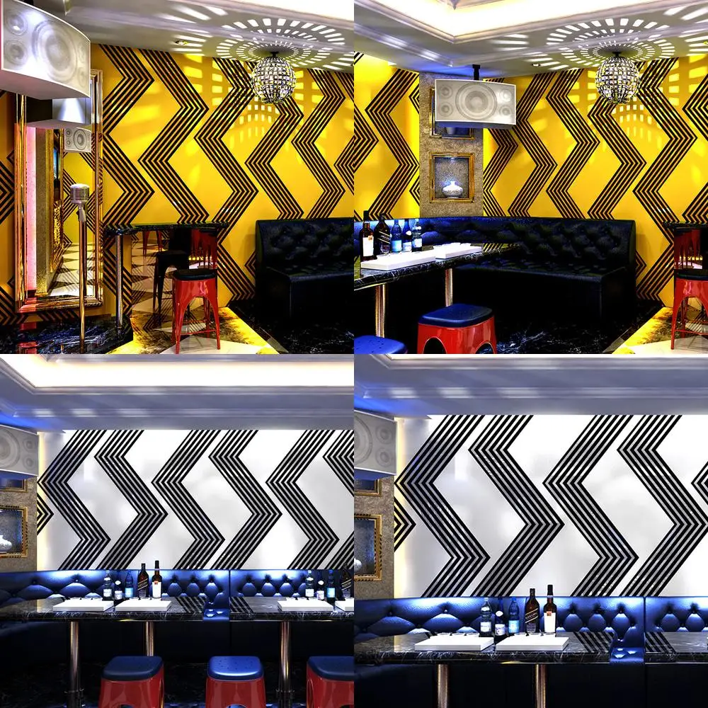 

3D голографическая настенная роспись для караоке, бара, клуба, коридора, декоративные обои, фон