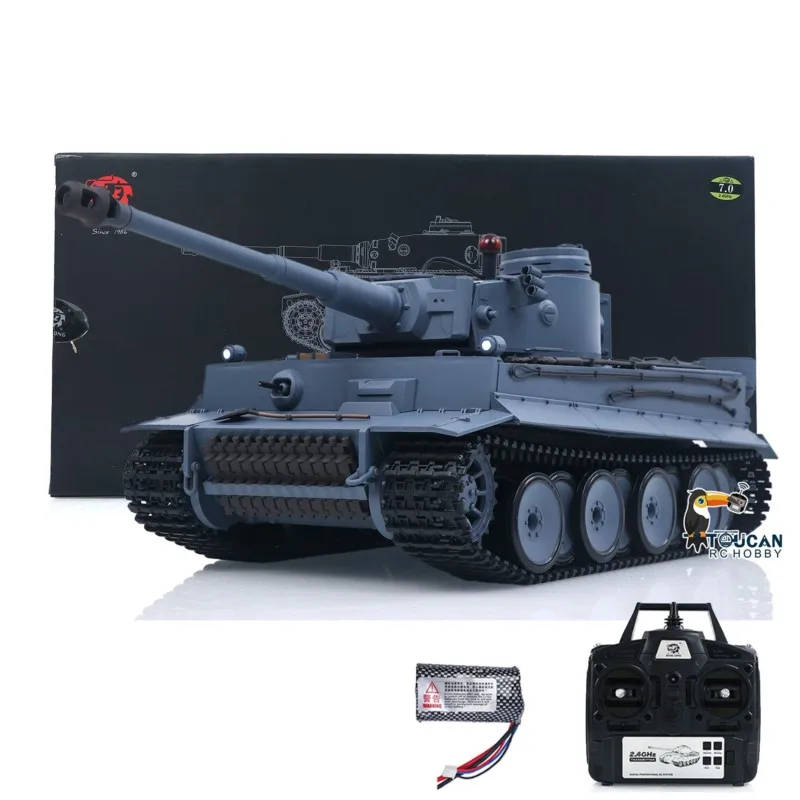 Henglong 1/16 Tiger I 3818 2.4G 7.0 RTR RC Tank Plastic Model Military Vehicle for Collectors TH17233 - view 3