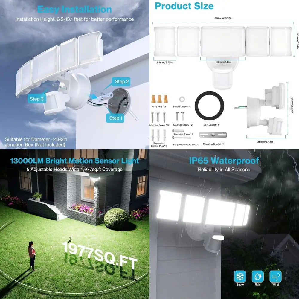 130W Outdoor Motion…