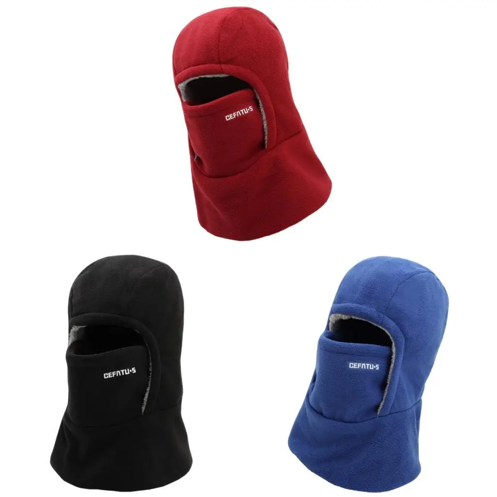 

Теплая шапка-балаклава на флисовой подкладке для зимней езды на велосипеде и катания на лыжах, активного отдыха, ветрозащитная