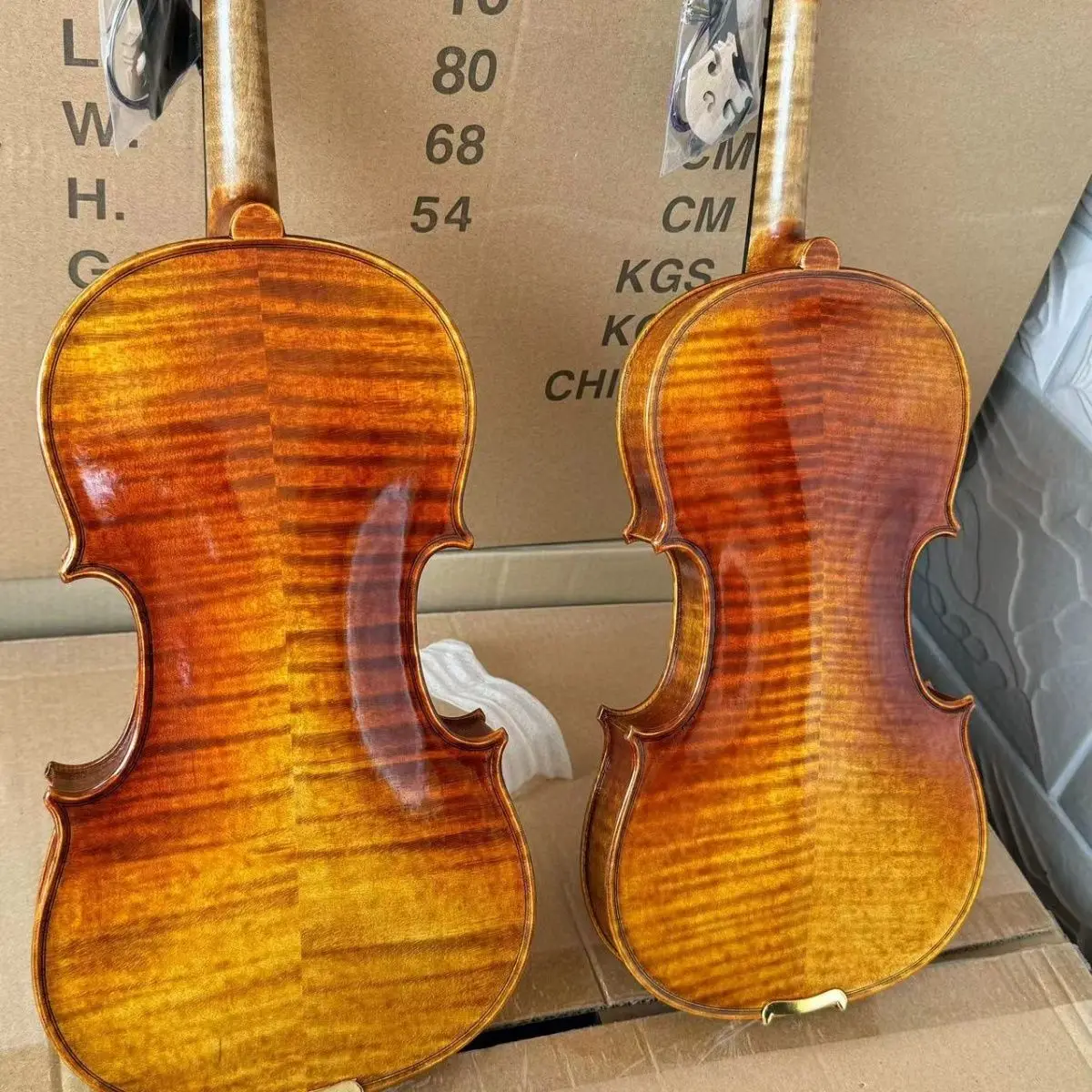 

20 years European spruce wood violin ！Strong voice！4/4 full-size Handmade Retro varnish Violin professional Musical Instruments