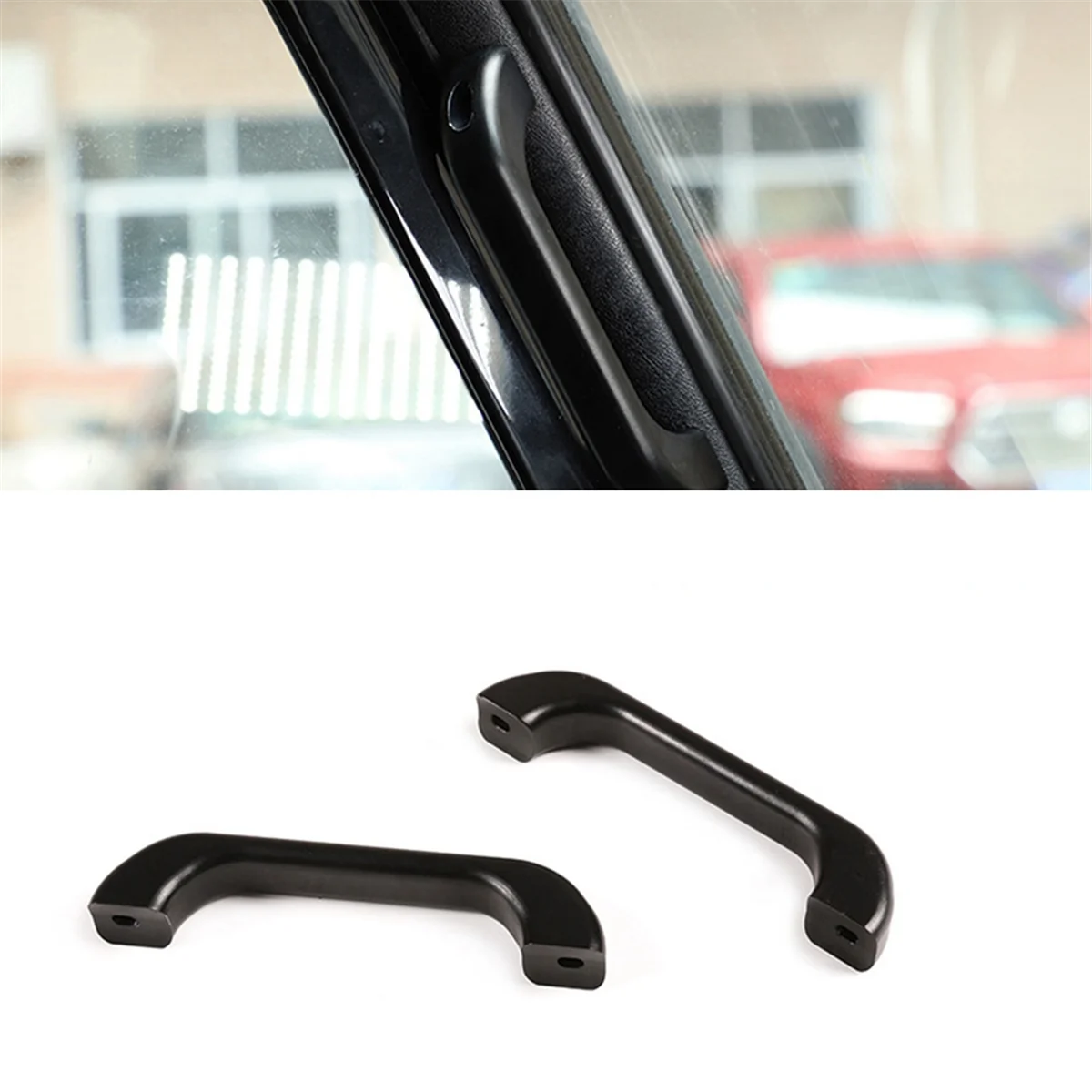 1Pair Alloy A Pillar Grab Handle Trim for Land Rover Defender 90 110 2004-2018 Car Inner Door Pillar Handle Grip